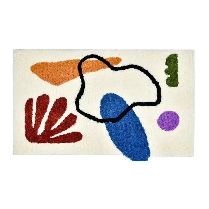 Abstract pattern rug to enhance your space with style and personality - a / 40x60cm