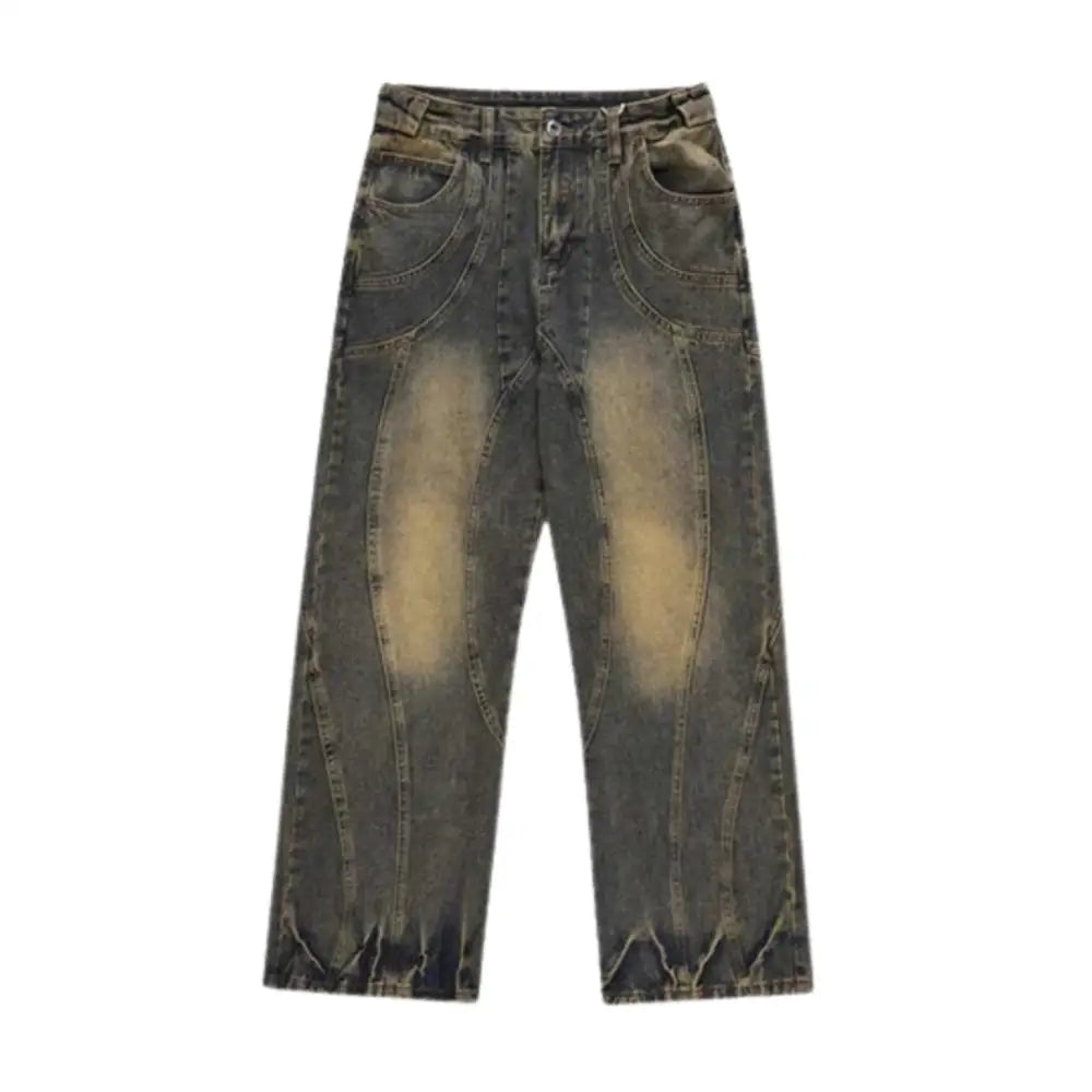 Agis denim baggy jeans y2k for stylish urban fashion - blue / m