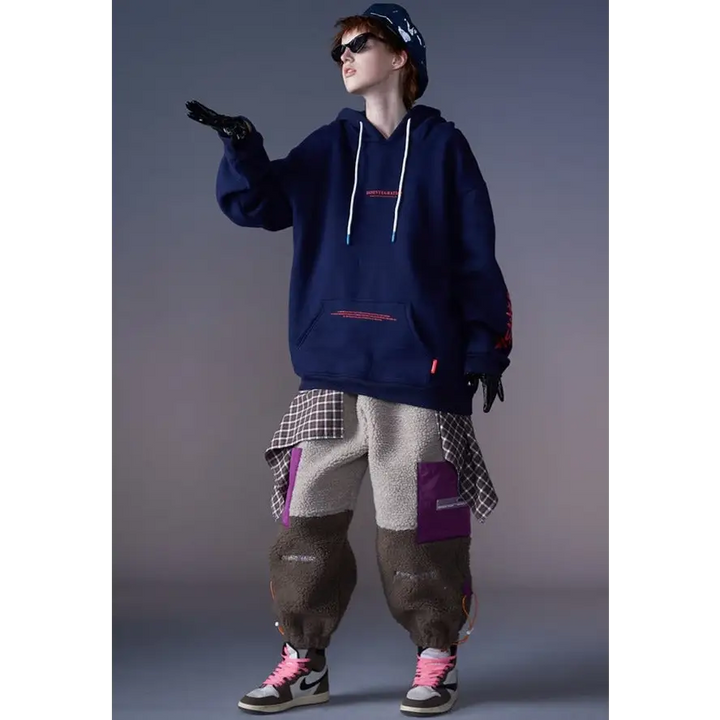 Angel y2k graphic print hoodie for a stylish streetwear look - blue / xxl - hoodies