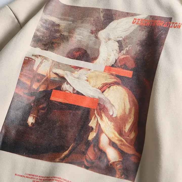 Angel y2k graphic print hoodie for a stylish streetwear look - hoodies