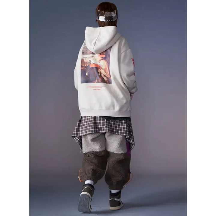 Angel y2k graphic print hoodie for a stylish streetwear look - hoodies