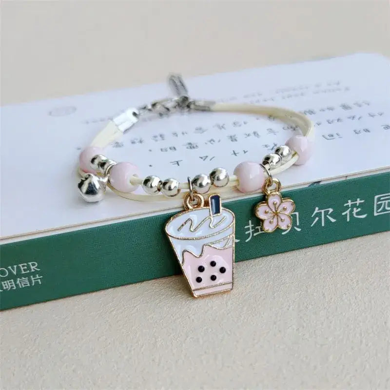 Animal shapes rounded necklace with adorable zinc alloy charms - 4