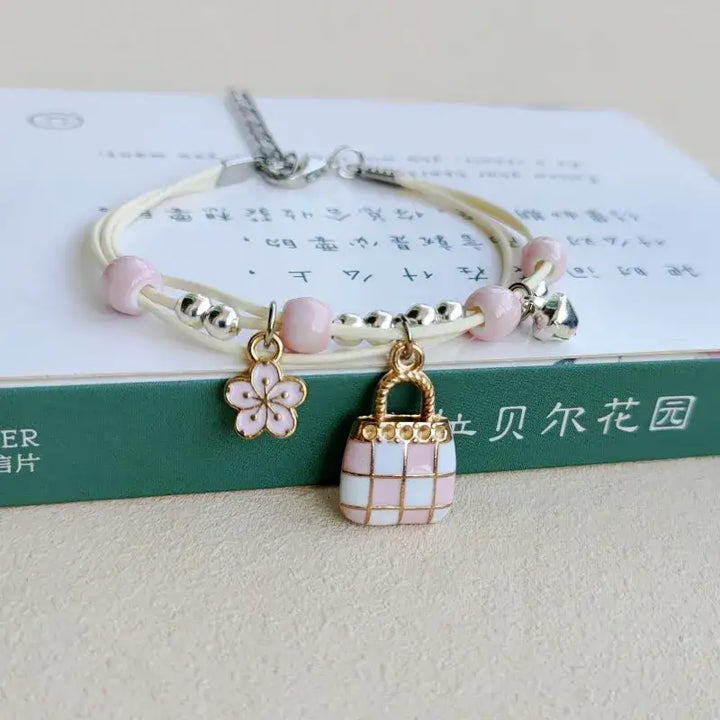 Animal shapes rounded necklace with adorable zinc alloy charms - 5