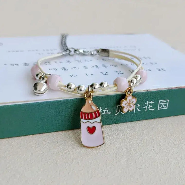 Animal shapes rounded necklace with adorable zinc alloy charms - 6