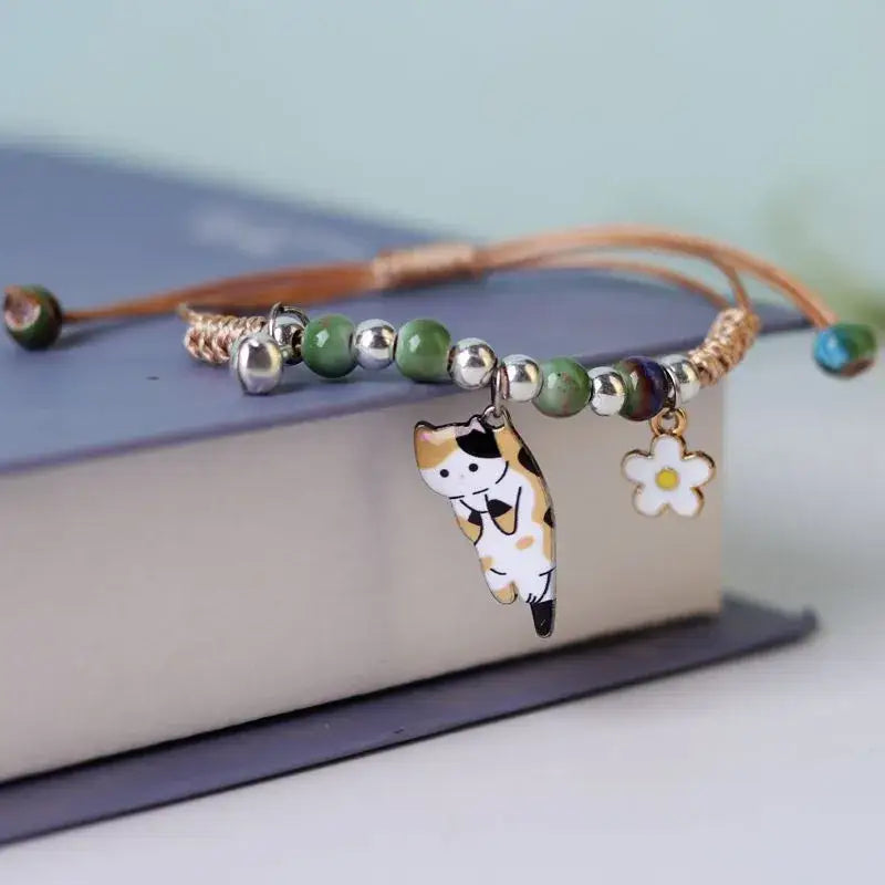 Animal shapes rounded necklace with adorable zinc alloy charms - 9