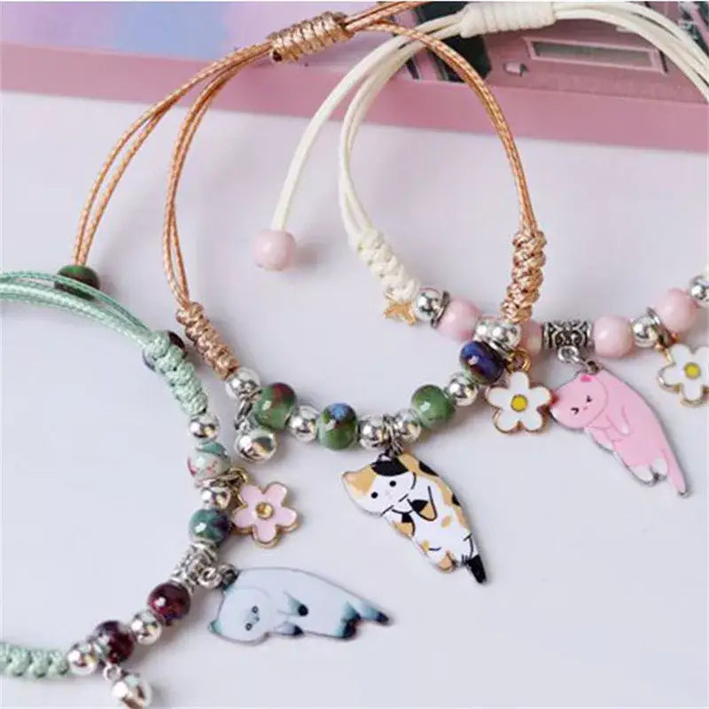 Animal shapes rounded necklace with adorable zinc alloy charms