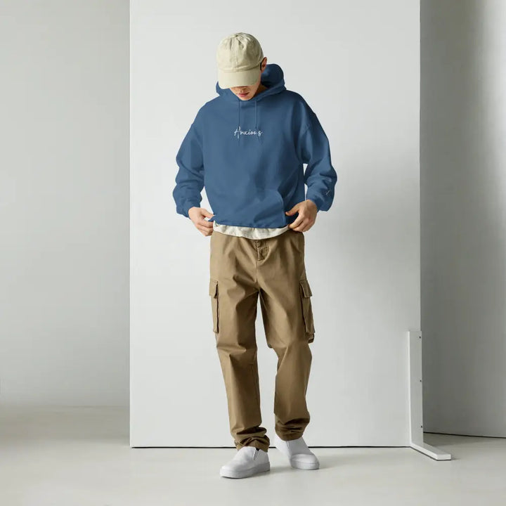Y2k anxious hoodie for bold streetwear style and comfort - hoodies