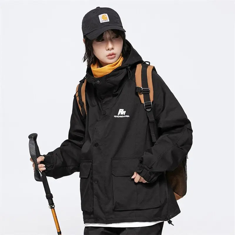 Arctic outdoor windbreaker zip jacket for y2k streetwear style - jackets