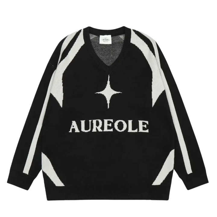 Aureole star 400gsm anthracite y2k sweater for urban fashion - anthrazit / s