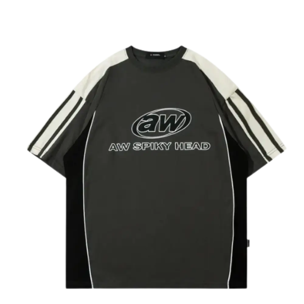 Aw y2k jersey for trendy urban fashion and ultimate comfort - grey / m