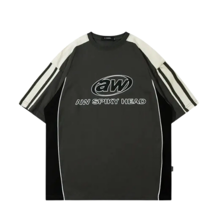 Aw y2k jersey for trendy urban fashion and ultimate comfort - grey / m