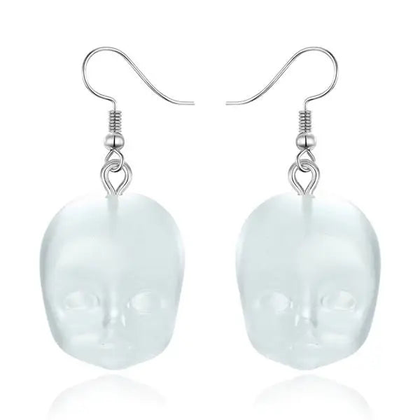 Y2k full zip jacket for stylish apparel and accessories - standart / face - earrings