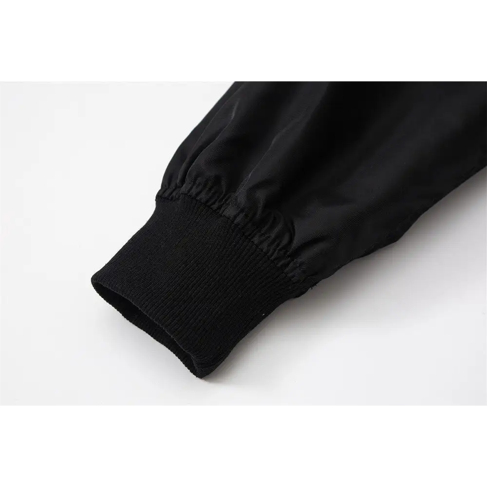 Stylish skeleton jacket with o-neck for y2k fashion enthusiasts - jackets