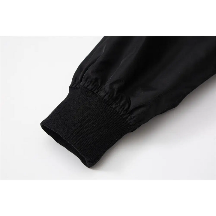 Stylish skeleton jacket with o-neck for y2k fashion enthusiasts - jackets