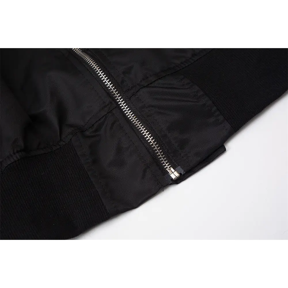 Stylish skeleton jacket with o-neck for y2k fashion enthusiasts - jackets