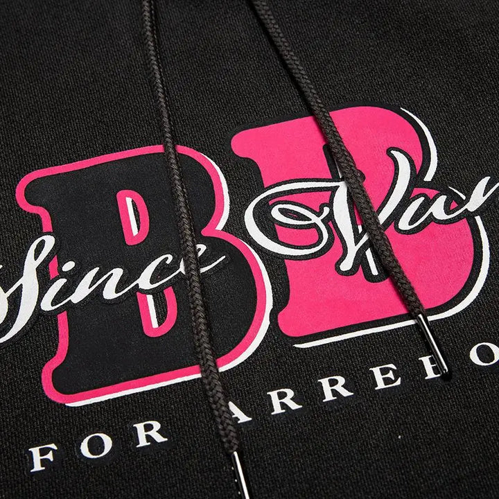 Y2k back-to-back letter print hoodie for trendy streetwear fashion - hoodies