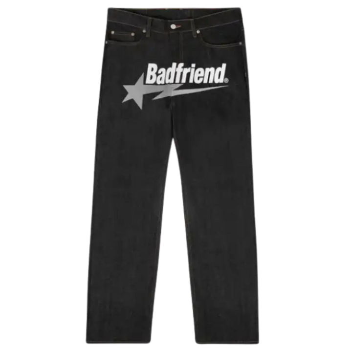 Jean baggy black y2k de badfriend – mode urbaine - grey / s