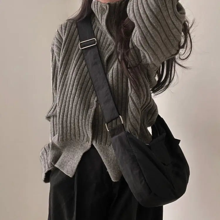 Y2k full zip jacket for stylish apparel and accessories - free size / grey - sweaters