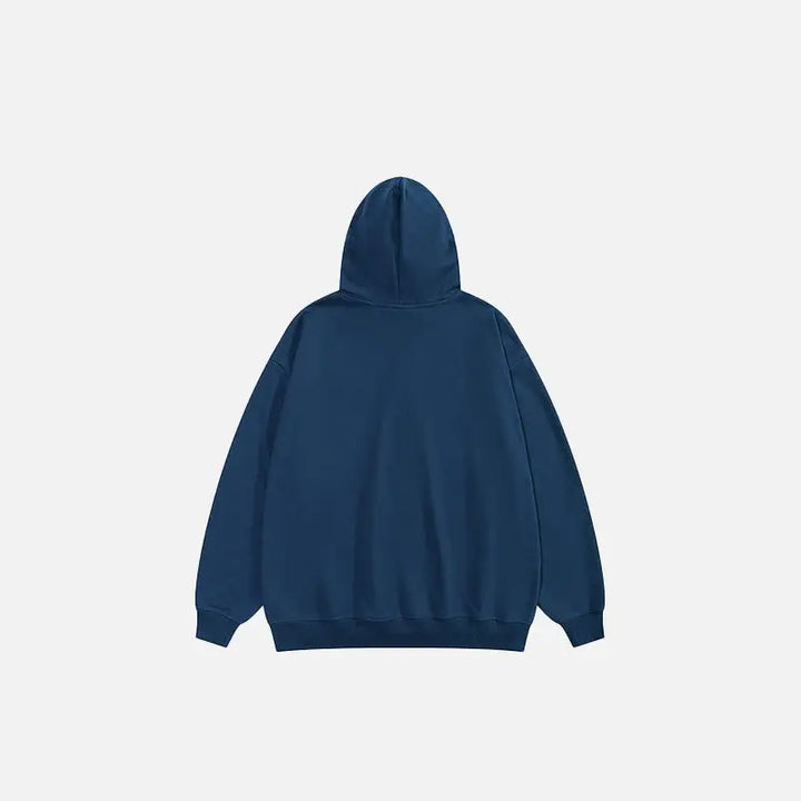Y2k loose oversized hoodie for comfortable streetwear style - hoodies