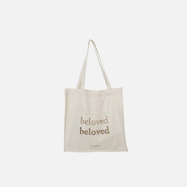 Y2k tote bag with mobile phone pocket and interior zipped