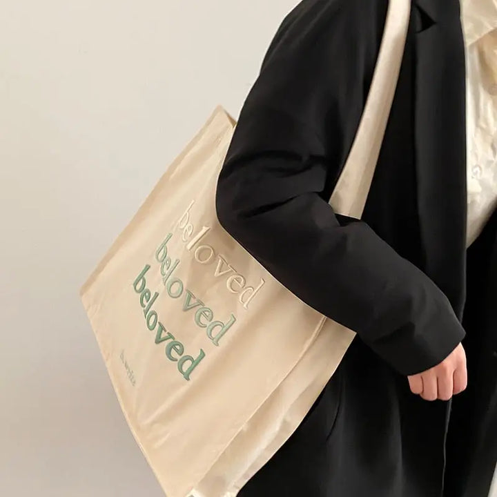 Y2k tote bag with mobile phone pocket and interior zipped