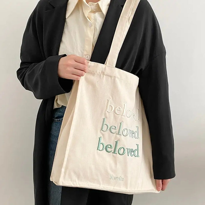 Y2k tote bag with mobile phone pocket and interior zipped - beloved green
