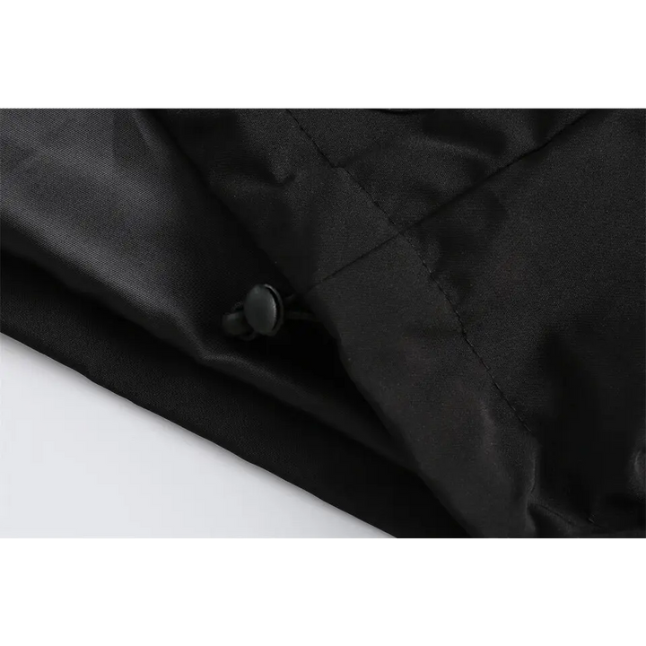 Y2k black zipper denim jacket for versatile streetwear style