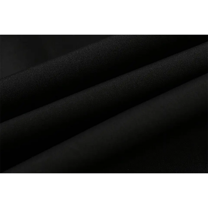 Y2k black zipper denim jacket for versatile streetwear style