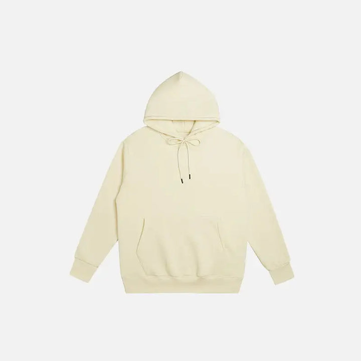 Y2k blank oversized hoodies for trendy streetwear style - apricot / s