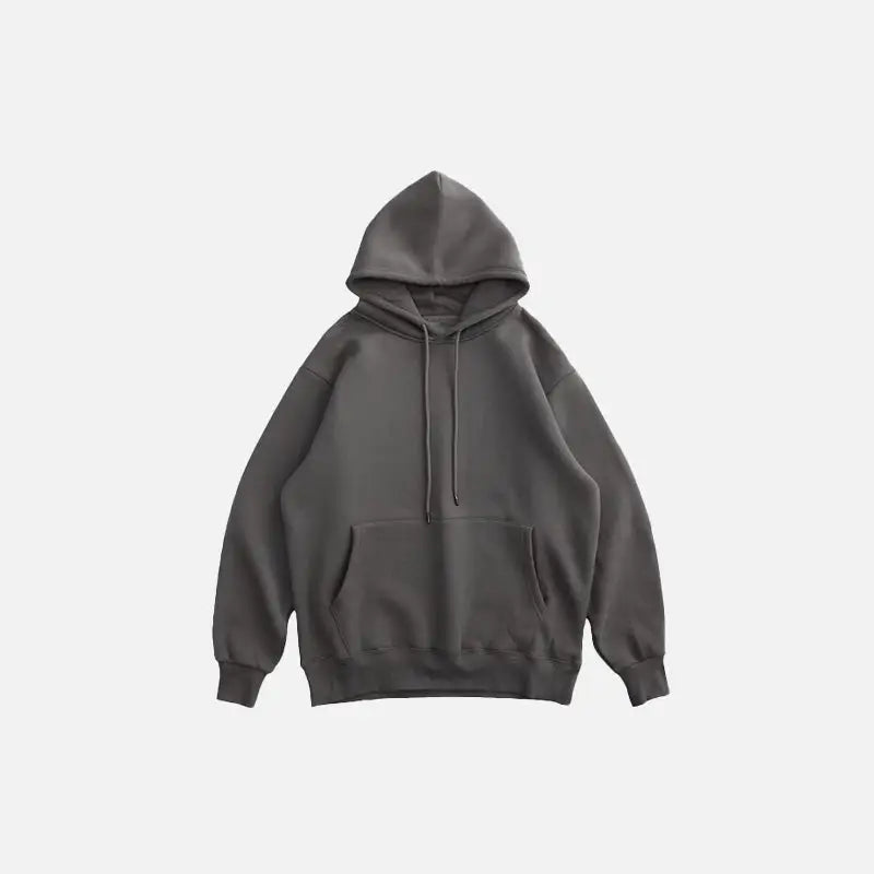 Y2k blank oversized hoodies for trendy streetwear style - dark gray / s