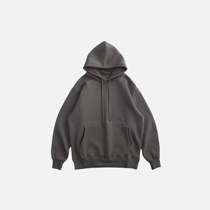 Y2k blank oversized hoodies for trendy streetwear style - dark gray / s