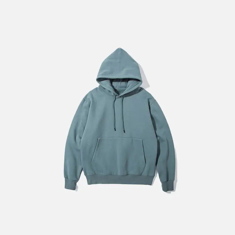 Y2k blank oversized hoodies for trendy streetwear style - grey blue / s