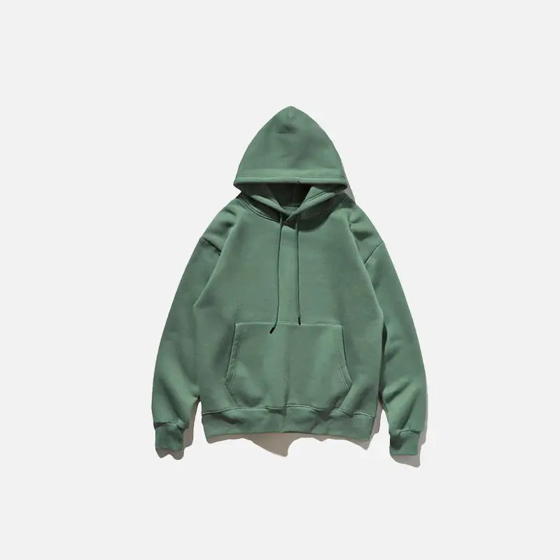Y2k blank oversized hoodies for trendy streetwear style - grey green / s