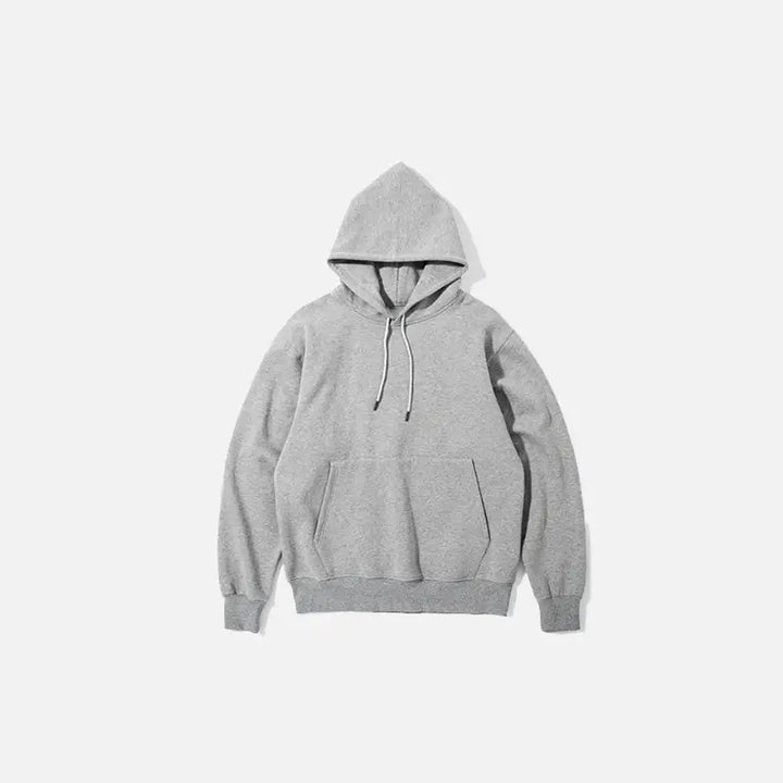 Y2k blank oversized hoodies for trendy streetwear style - grey / s