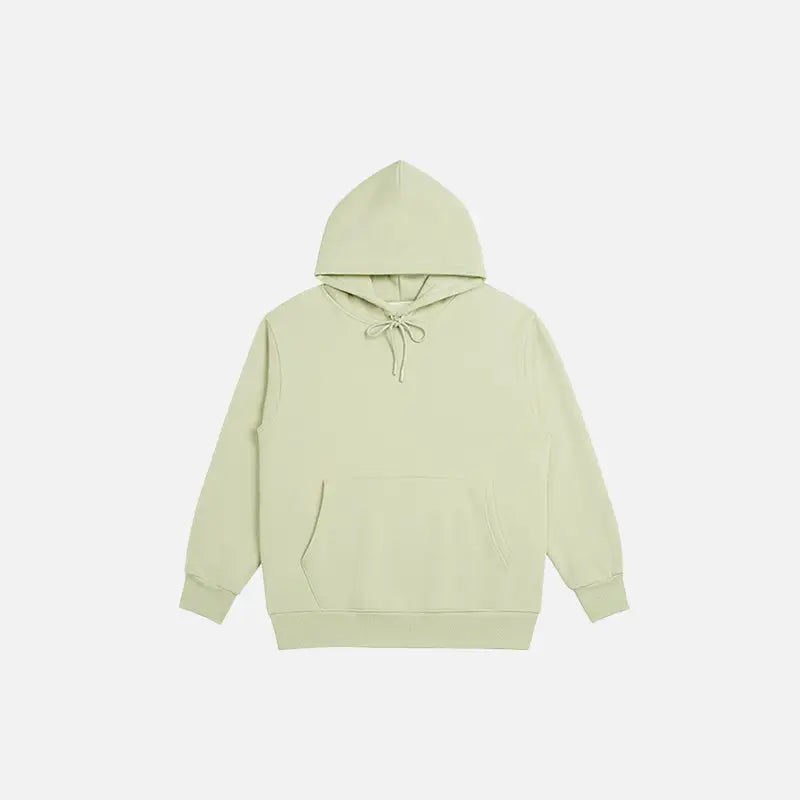 Y2k blank oversized hoodies for trendy streetwear style - light green / s
