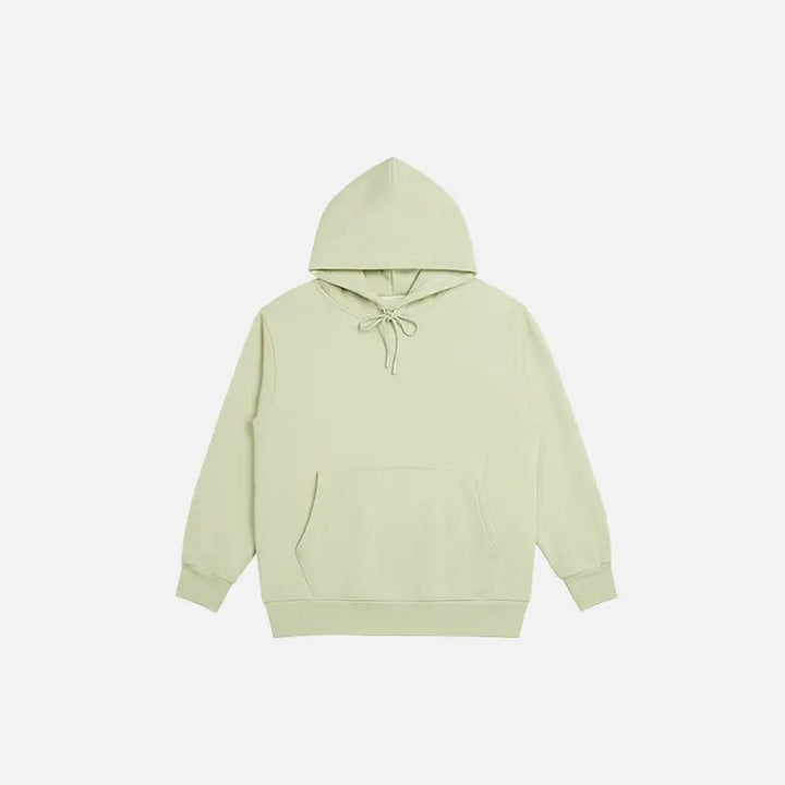Y2k blank oversized hoodies for trendy streetwear style - light green / s