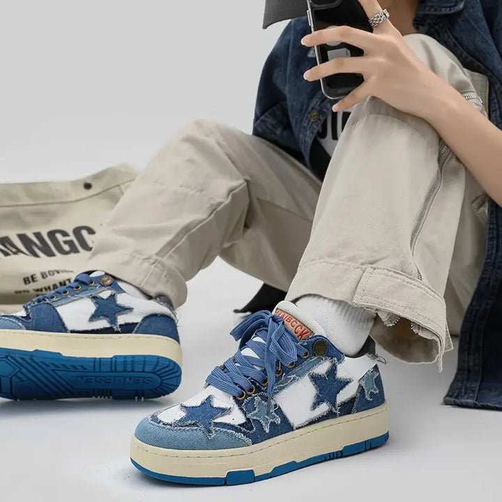 Star bluee y2k shoes for style and all-day comfort - shoes