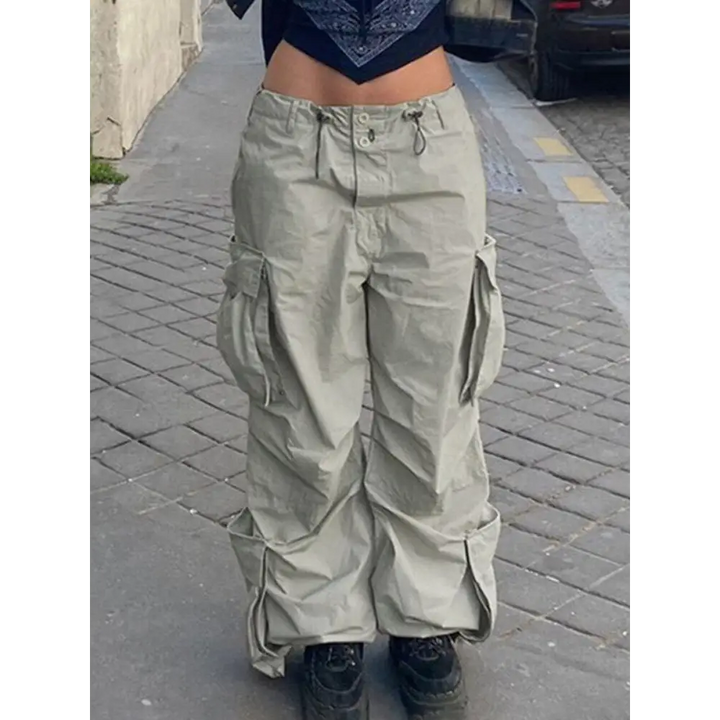 Blue y2k unisex and trendy sports pants