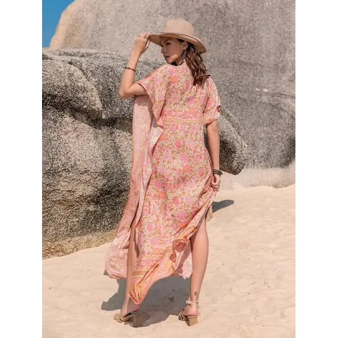 Bohemian elegance boho dress with y2k free-spirited vibes