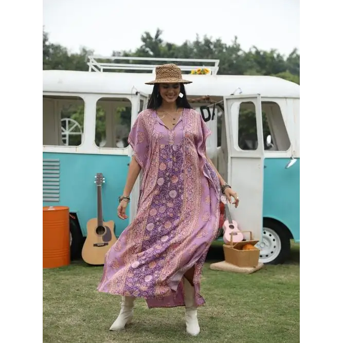 Bohemian elegance boho dress with y2k free-spirited vibes