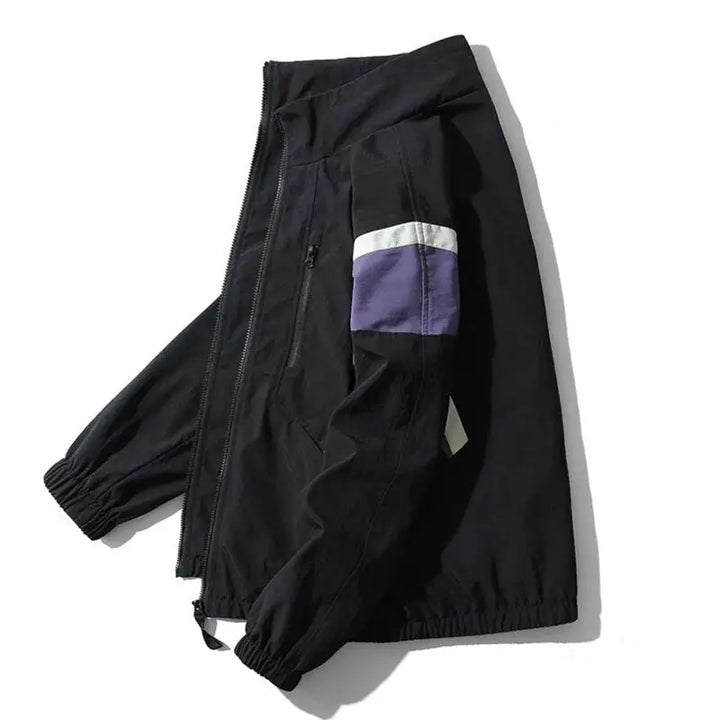 Y2k bomber windbreaker jacket for streetwear style enhancement - jackets