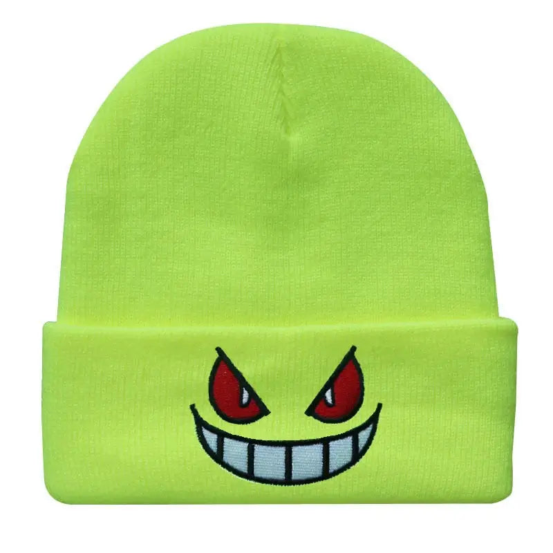 Y2k gengar beanie: urban style and pokémon - yellow