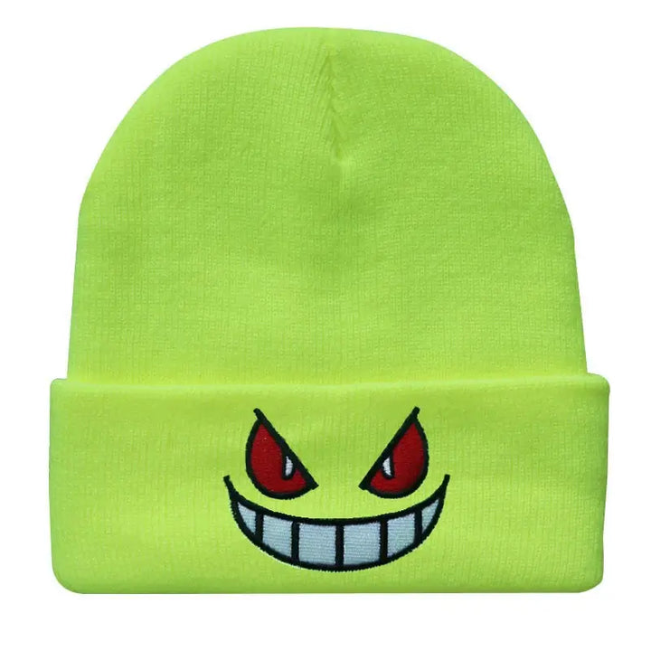 Y2k gengar beanie: urban style and pokémon - yellow