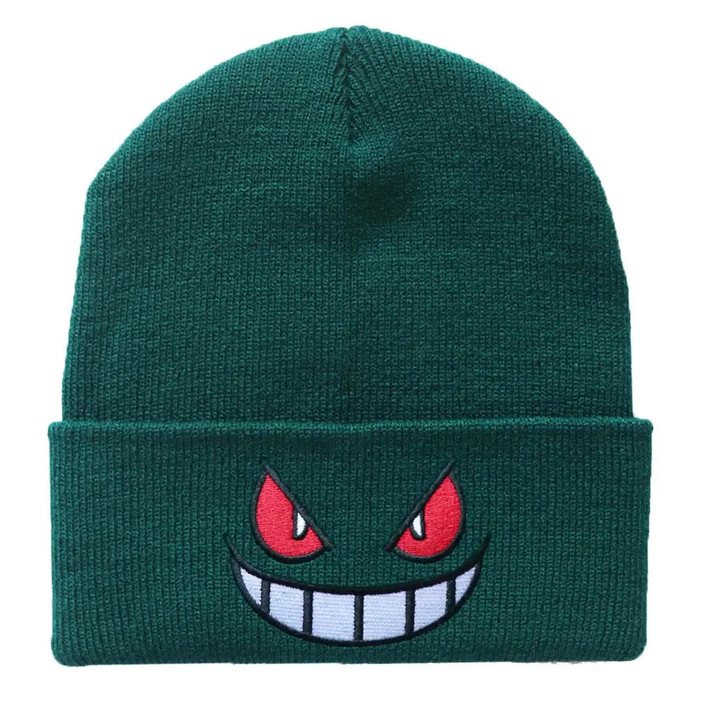 Y2k gengar beanie: urban style and pokémon - green