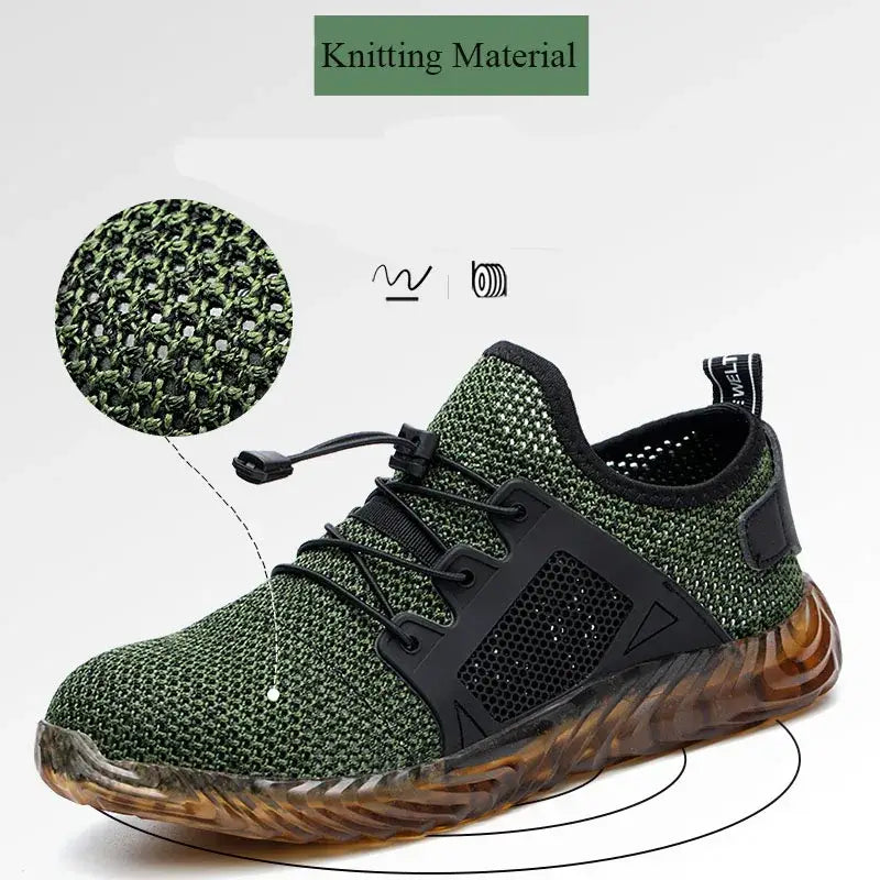 Y2k lightweight breathable safety sneakers for style and comfort