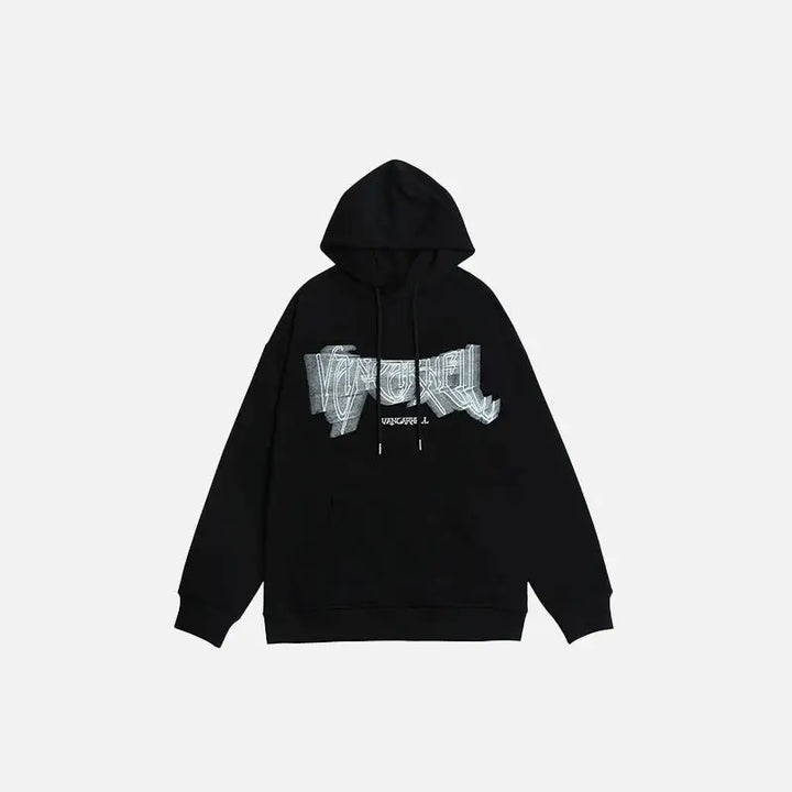 Bridge of danger y2k hoodie for bold streetwear style - black / m - hoodies
