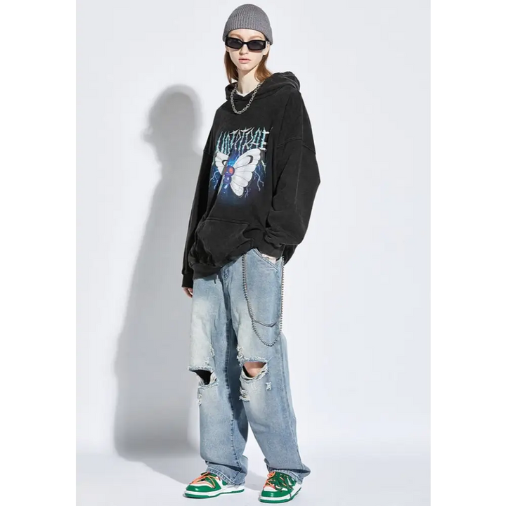 Butterfly dreams y2k hoodie for comfortable streetwear style - hoodies