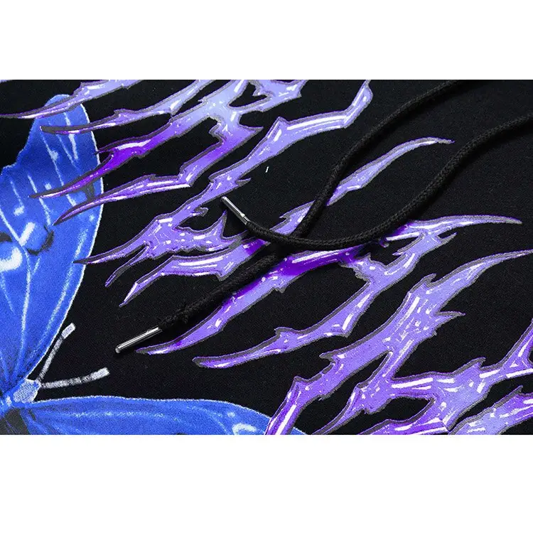 Y2k butterfly oversized hoodie for all seasons - hoodie