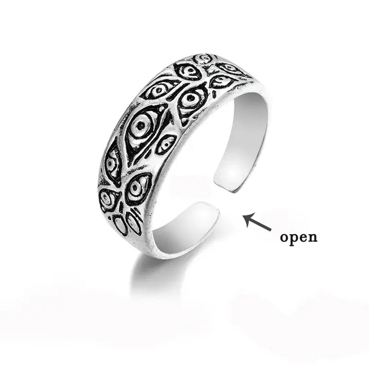 Y2k vintage carved rings - unique designs in high quality zinc alloy - 1