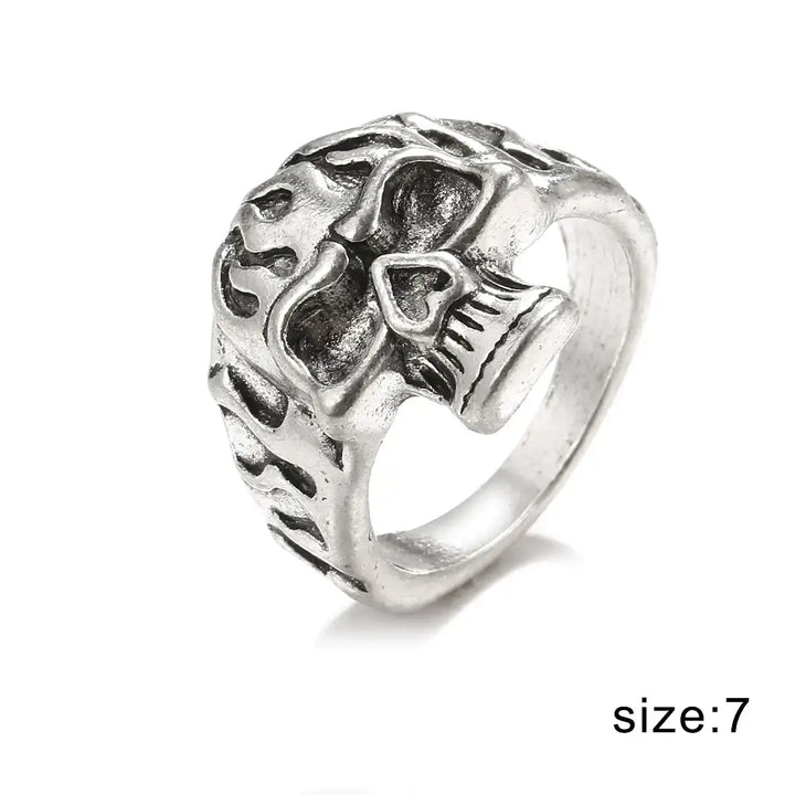 Y2k vintage carved rings - unique designs in high quality zinc alloy - 11